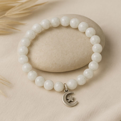 Moonstone Bracelet – Moon Charm